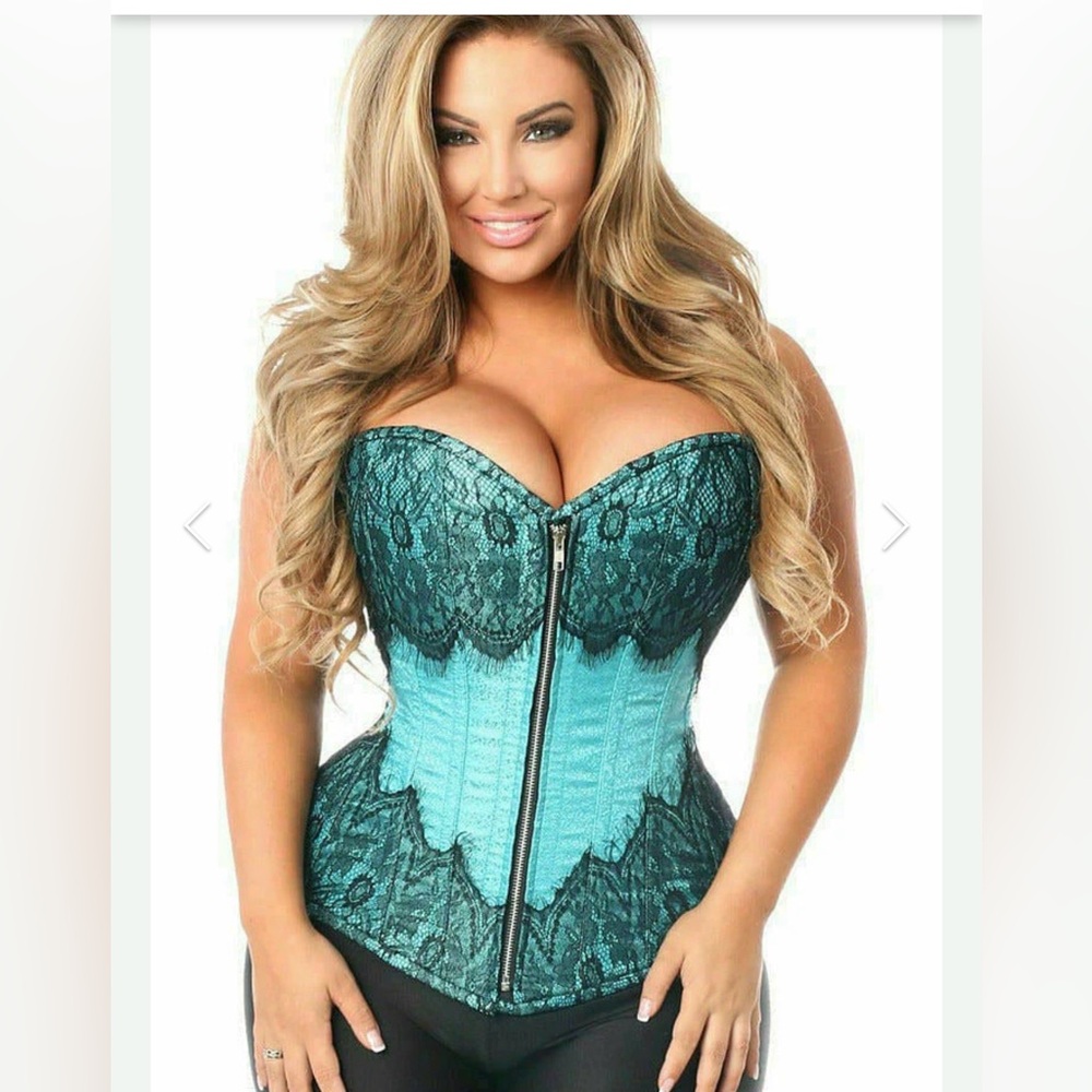 Daisy Corsets Teal Lace Corset